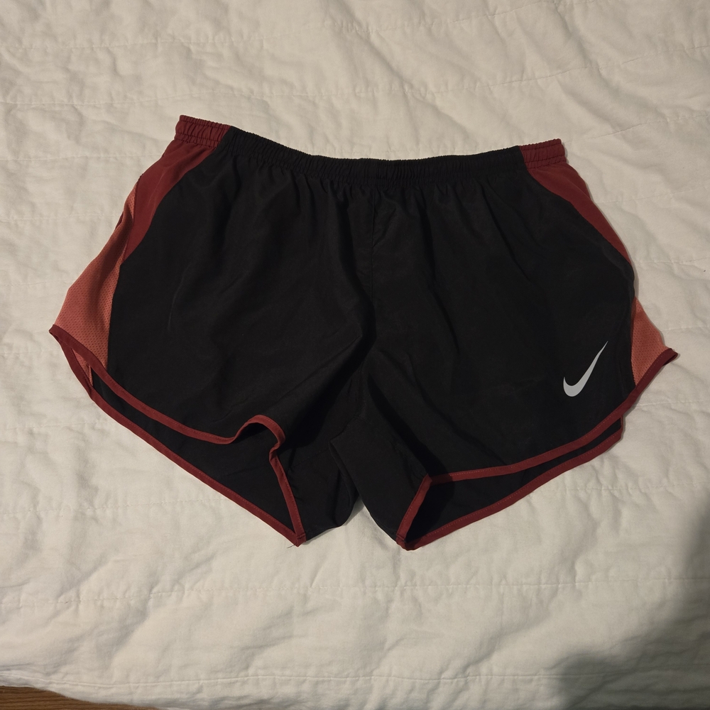 Nike Black and Red Athletic Shorts Lightweight Design - Like NEW